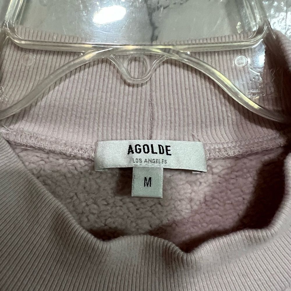 Agolde Tarron Mock Neck Sweatshirt Size M View 4